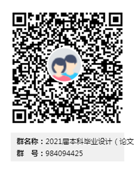 2021届本科毕业设计(论文)工作咨询群群二维码